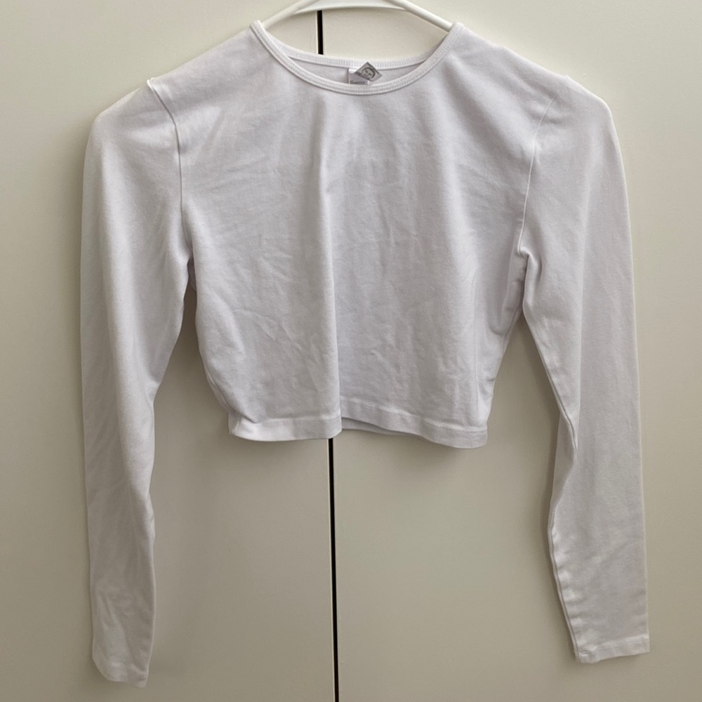 Los Angeles Apparel Cropped Long Sleeve